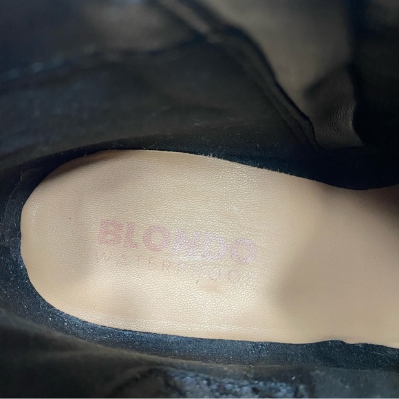 Blondo Valli Black Nubuck Waterproof Bootie 7 1/2 M - Picture 14 of 16